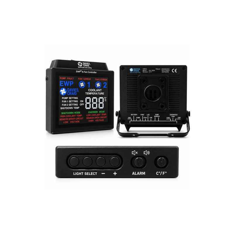 Set controler digital LCD Davies Craig pentru pompă și ventilator 12 V / 24 V, cod produs 8003 - DC-8003 - 8003 - 3666618842301
